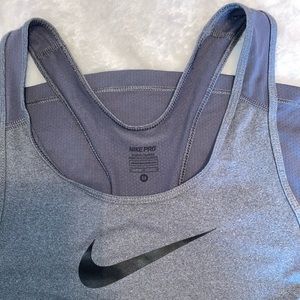 Gray Nike Pro Tank Top